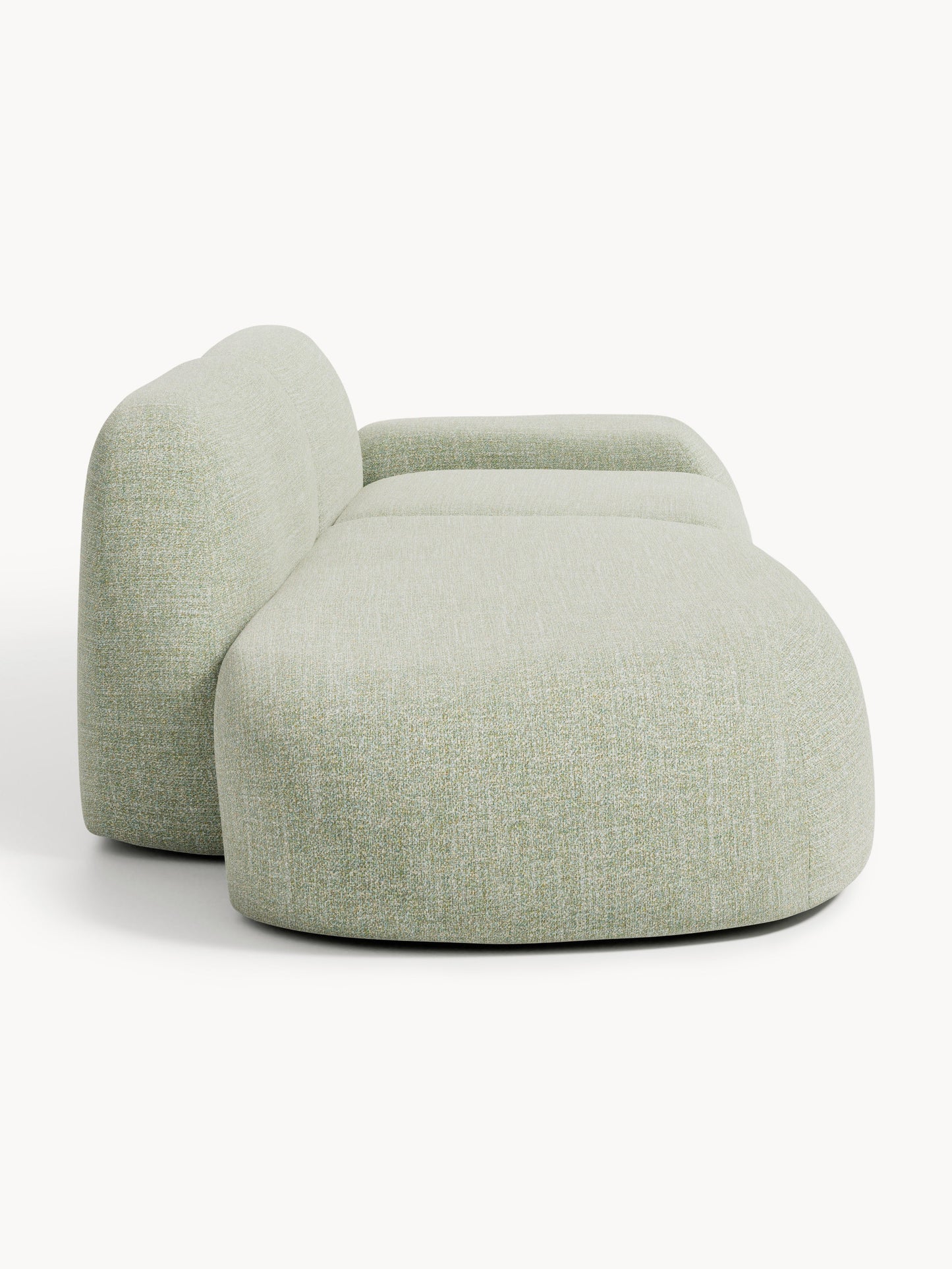 Modulare Bouclé-Chaise Wolke (3-Sitzer)