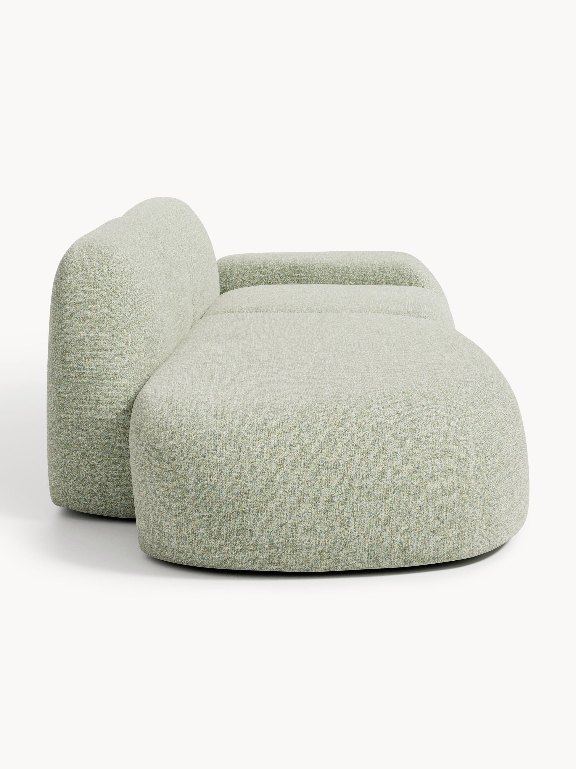 Modulare Bouclé-Chaise Wolke (3-Sitzer)