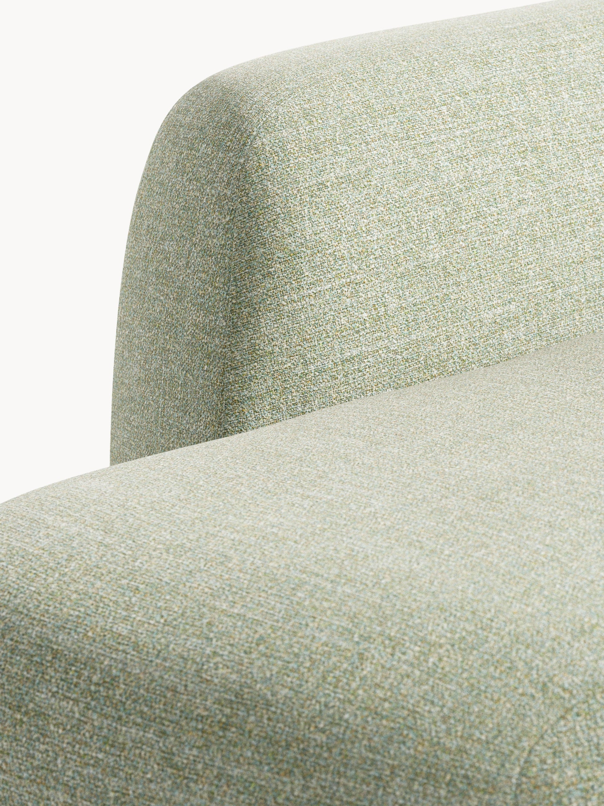 Modulare Bouclé-Chaise Wolke (3-Sitzer)