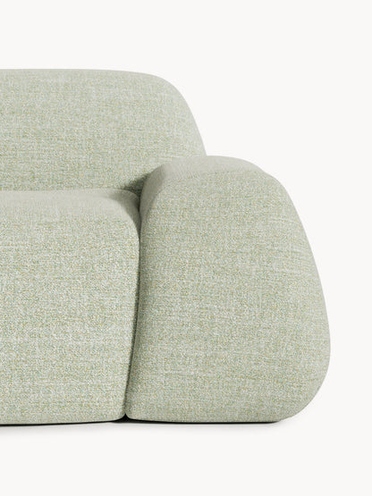 Modulare Bouclé-Chaise Wolke (3-Sitzer)
