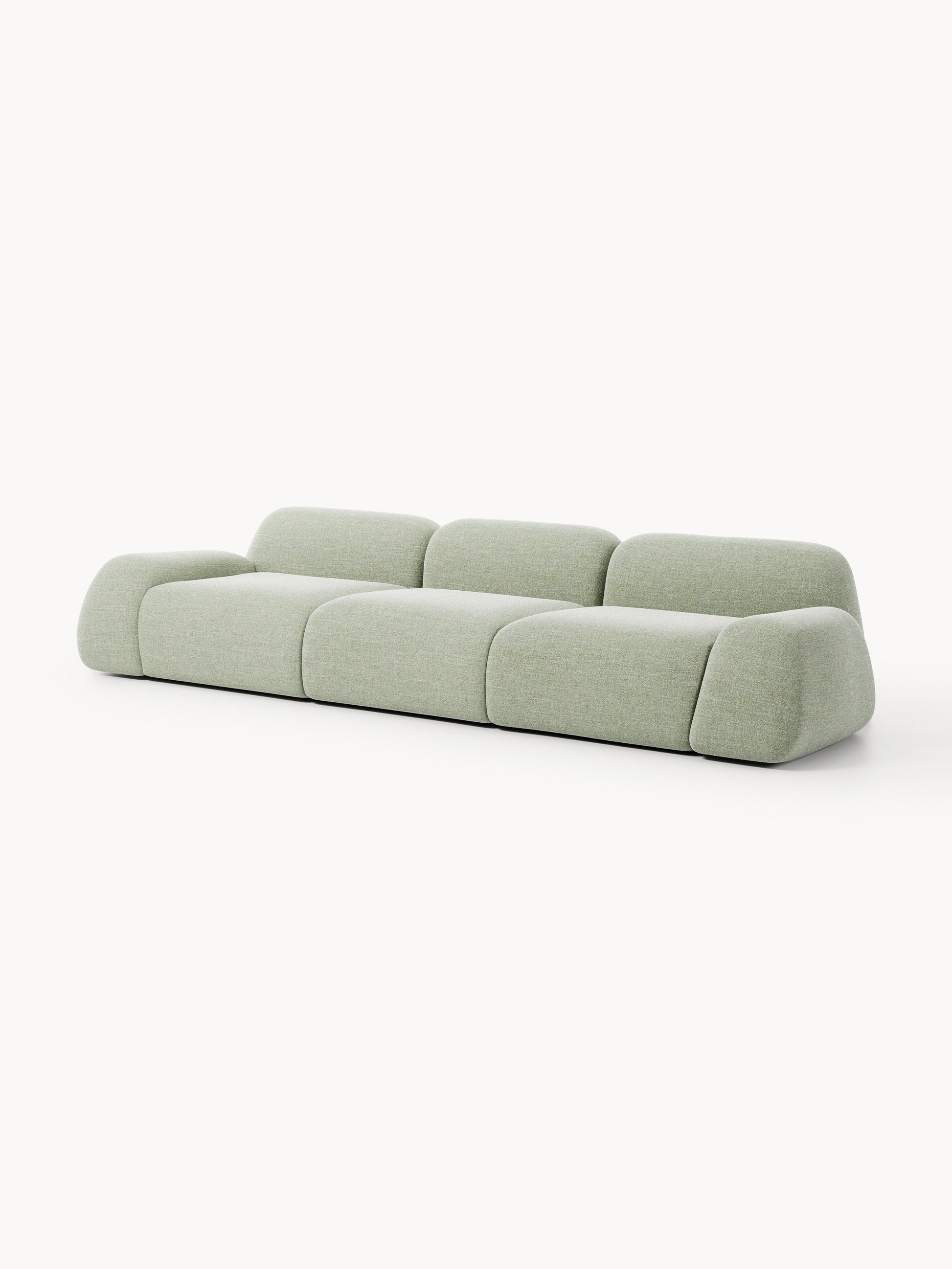 Modulares Bouclé-Sofa Wolke (4-Sitzer)