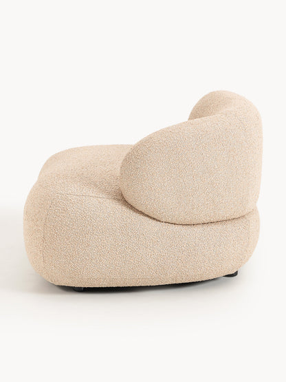 Bouclé-Loungesessel Alba