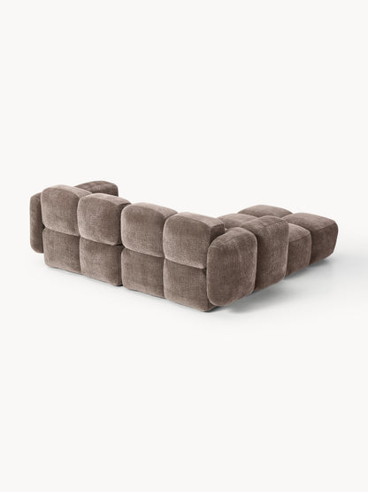 Modulares Sofa Tayla (3-Sitzer) mit Hocker (links/rechts)