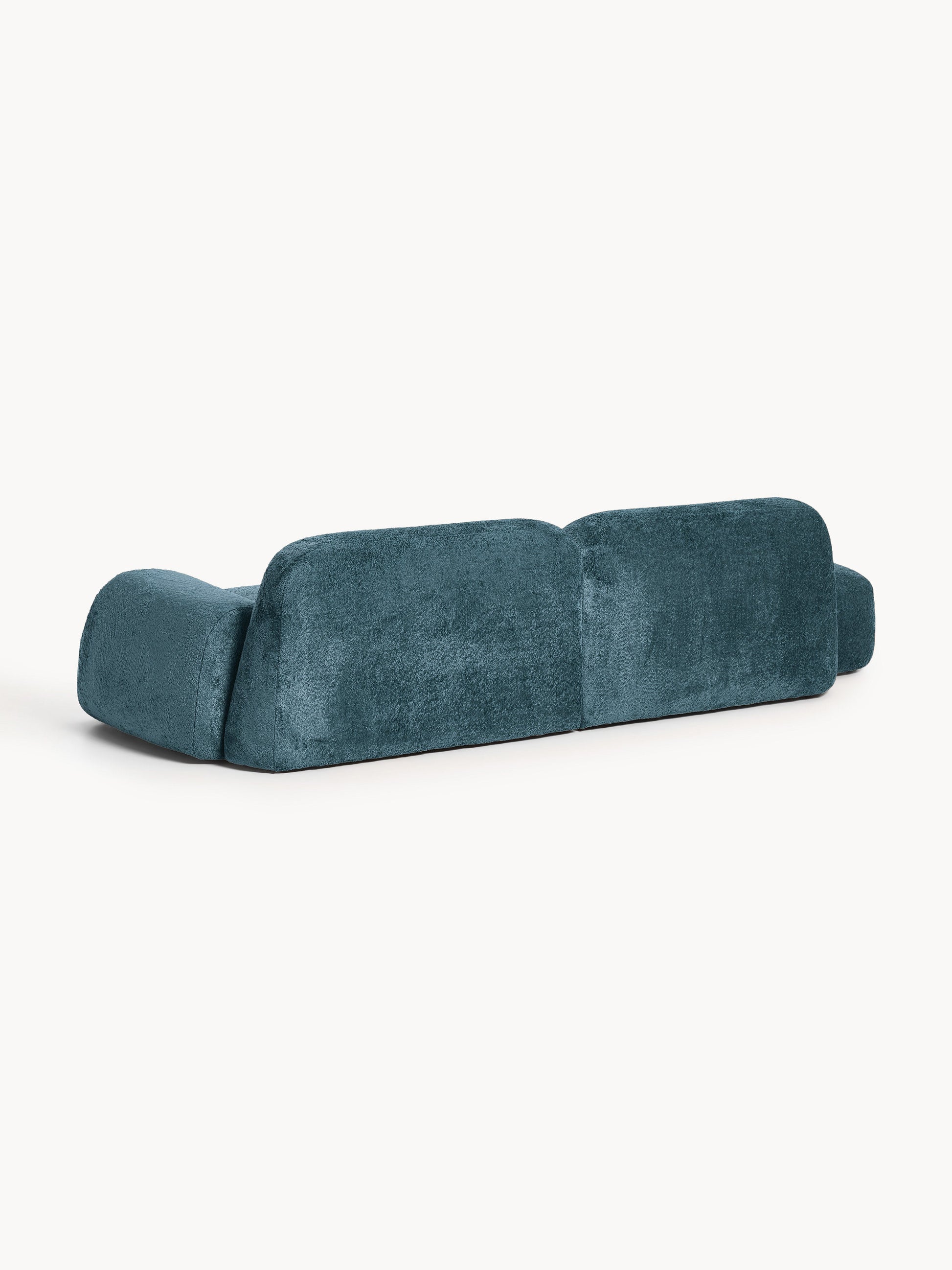 Modulare Teddy-Bouclé-Chaise Wolke (3-Sitzer)