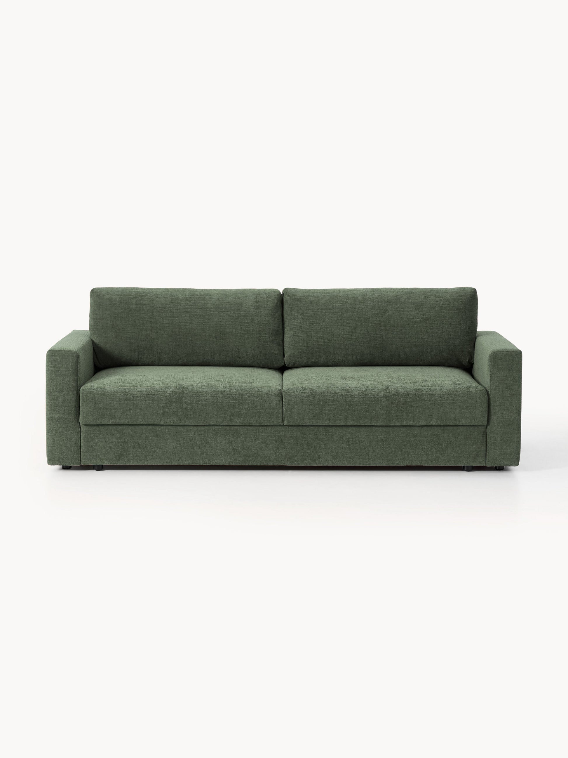 Galeriebild 1 - Samt-Schlafsofa Tasha (3-Sitzer) mit Stauraum