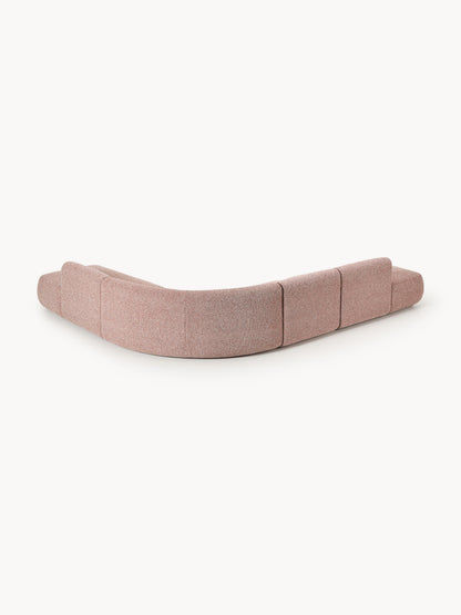 Modulares Bouclé-Ecksofa Sofia (4-Sitzer)