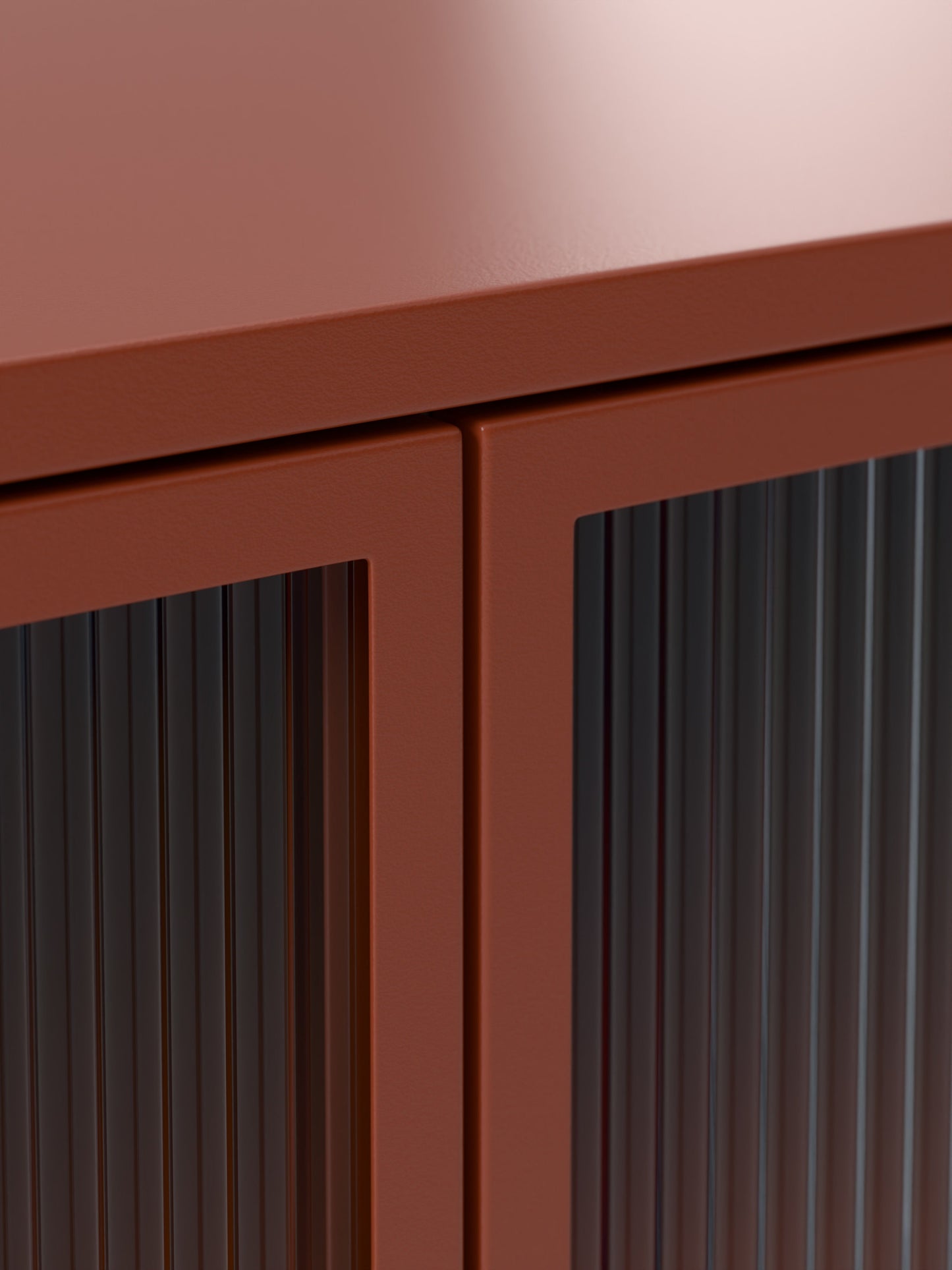 Metall-Sideboard Robyn mit Glas-Front