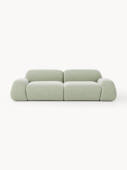 Modulares Bouclé-Sofa Wolke (3-Sitzer)