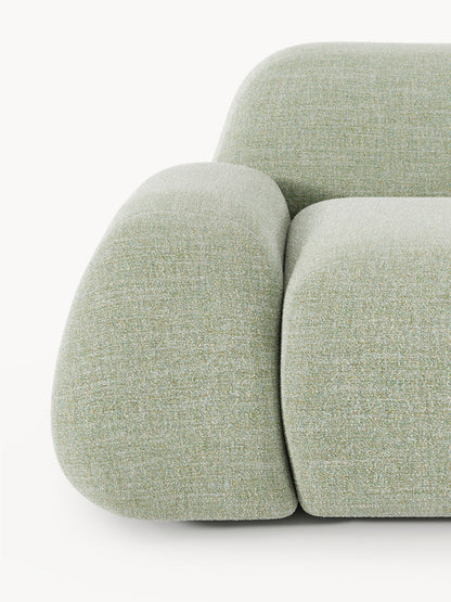 Modulares Bouclé-Sofa Wolke (3-Sitzer)