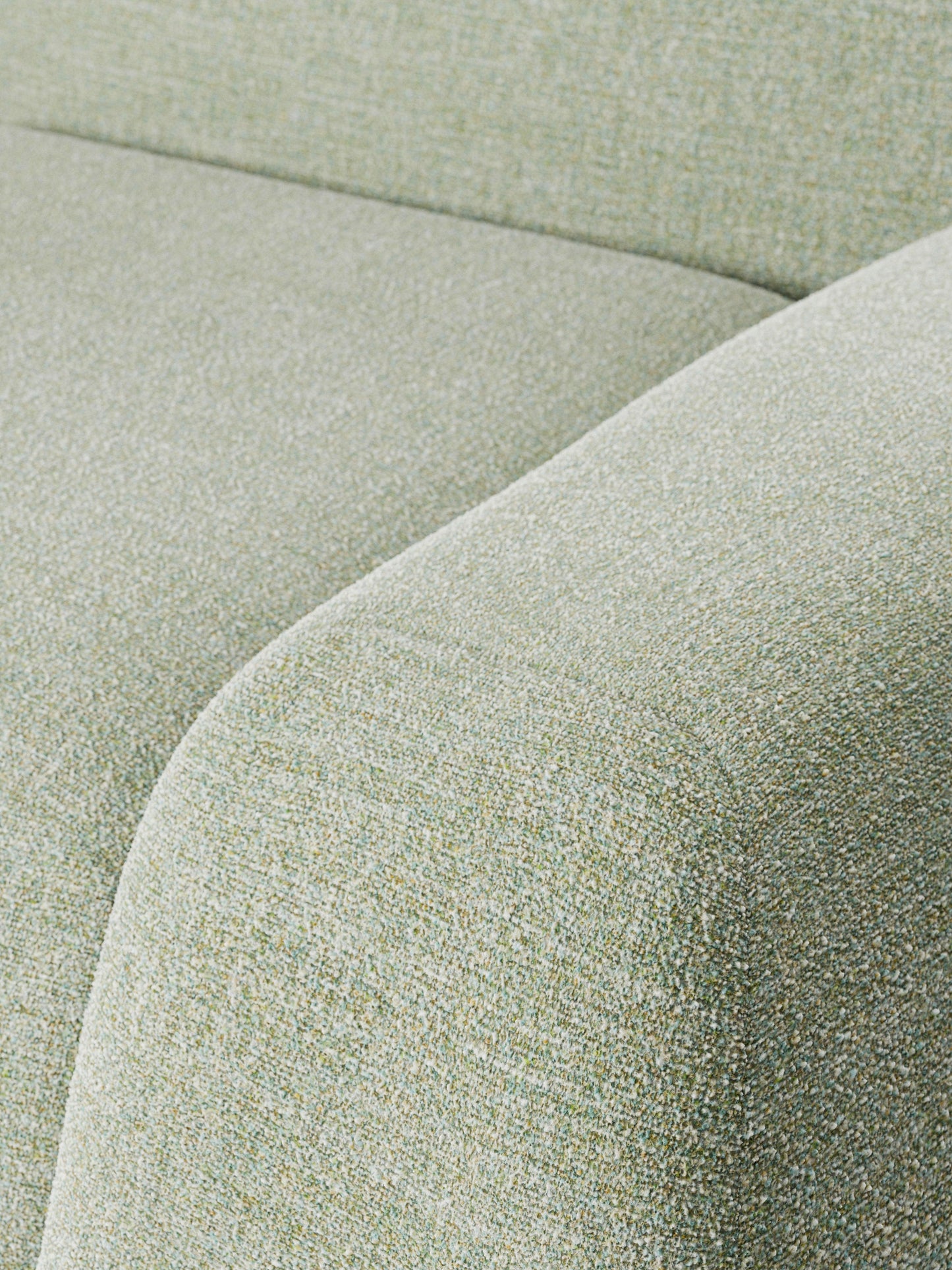 Modulares Bouclé-Sofa Wolke (3-Sitzer)