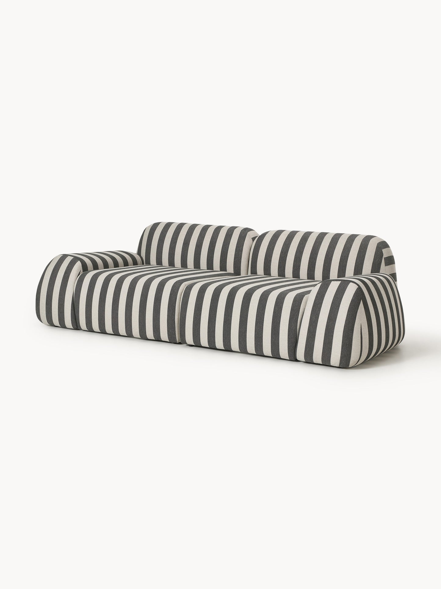 Modulares Gestreiftes Sofa Wolke (3-Sitzer)