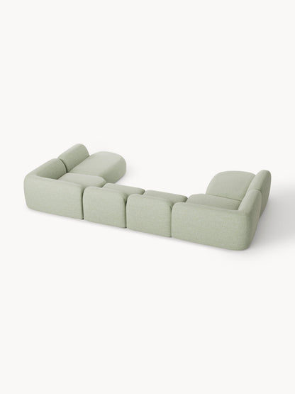 Modulares Bouclé-XL-Sofa Wolke