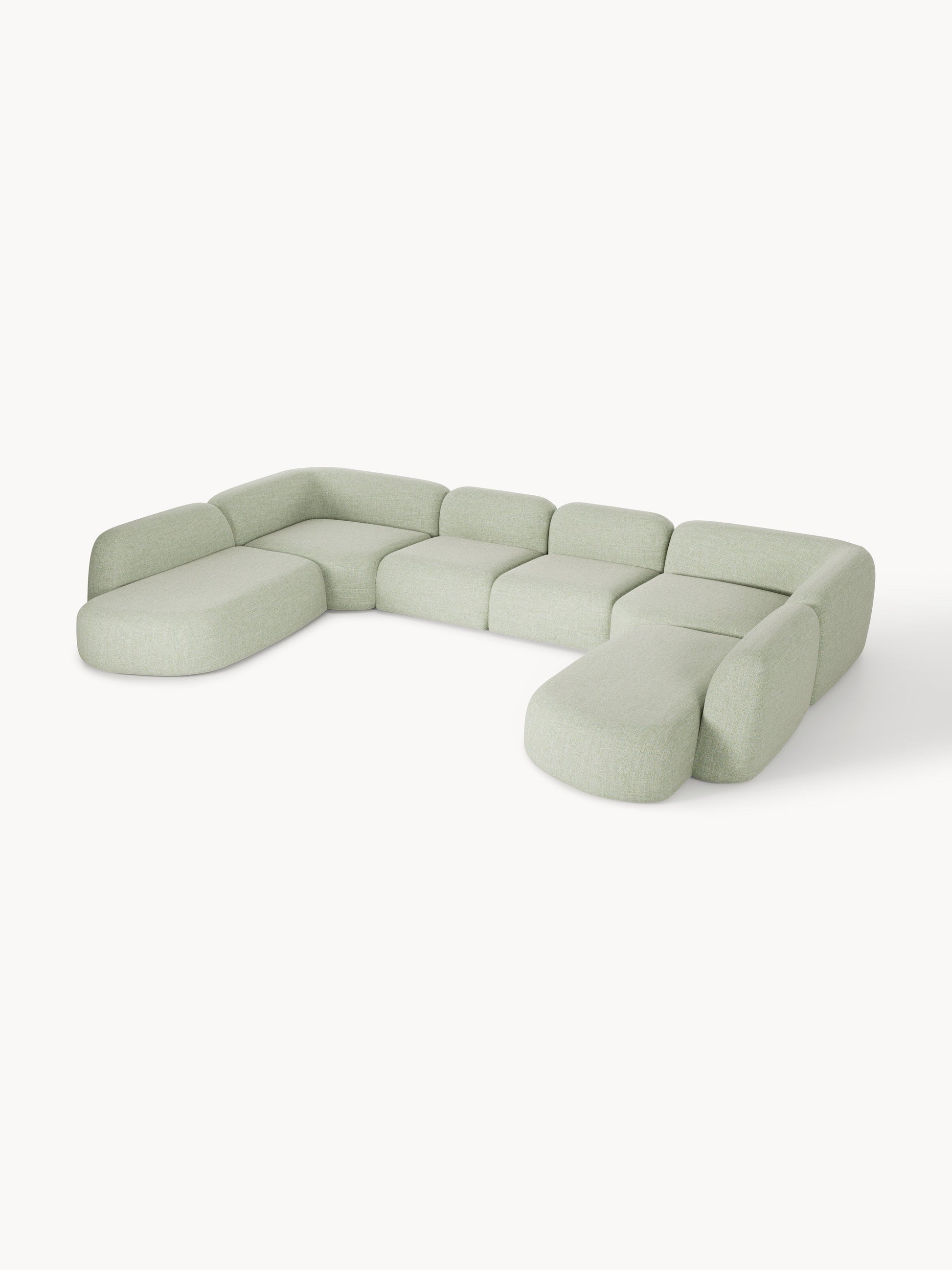 Galeriebild 1 - Modulares Bouclé-XL-Sofa Wolke