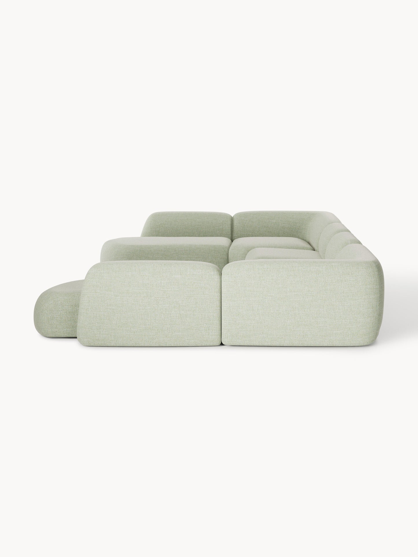 Modulares Bouclé-XL-Sofa Wolke