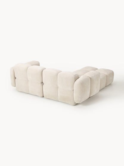 Modulares Sofa Tayla (3-Sitzer) mit Hocker (links/rechts)