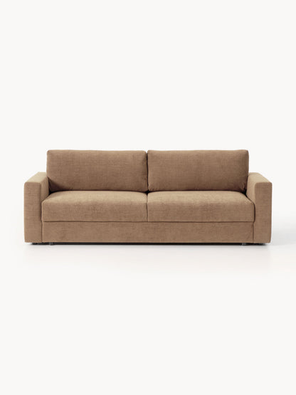 Galeriebild 1 - Samt-Schlafsofa Tasha (3-Sitzer) mit Stauraum