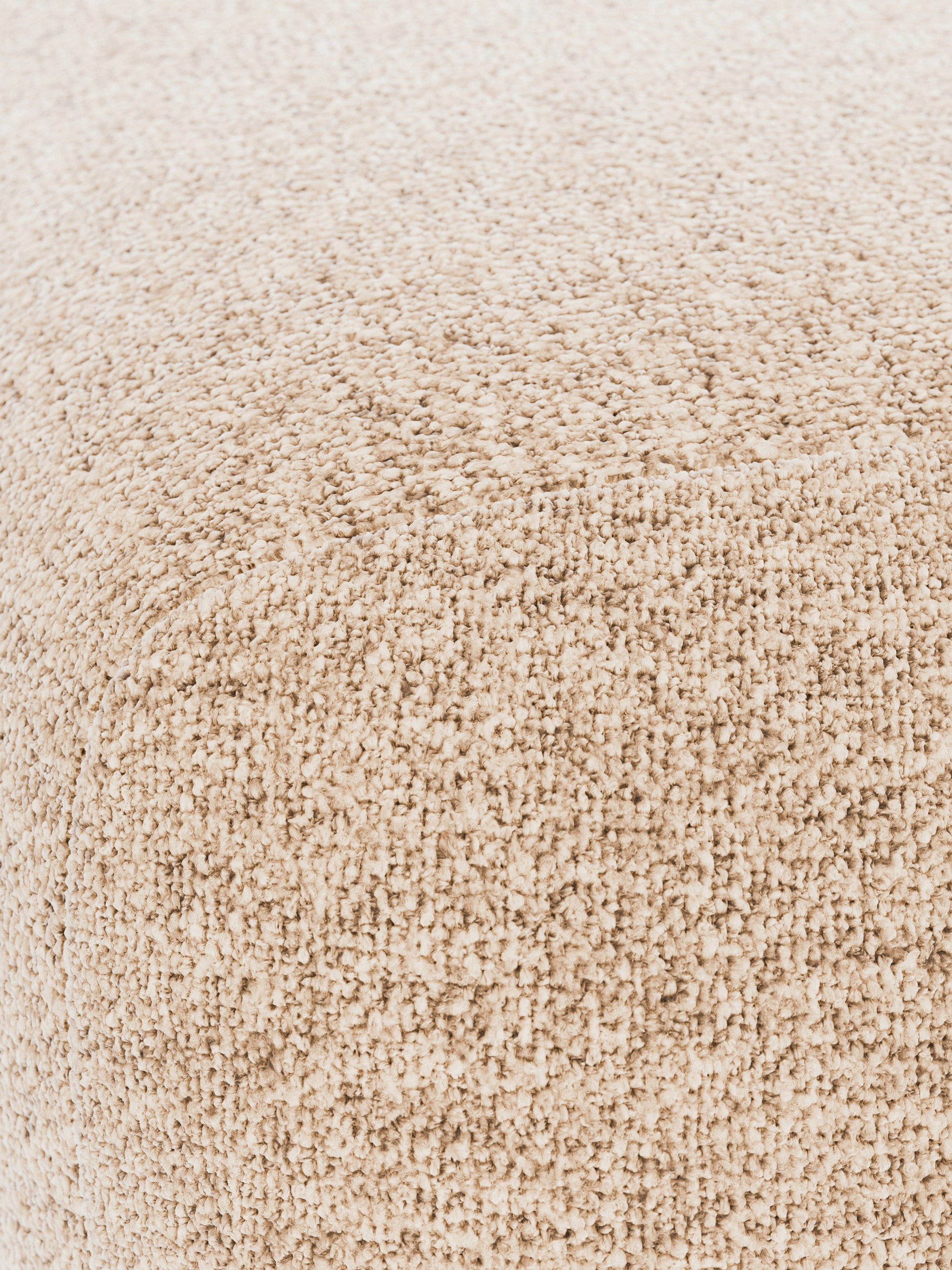 Großer Bouclé-Sofa-Hocker Wolke