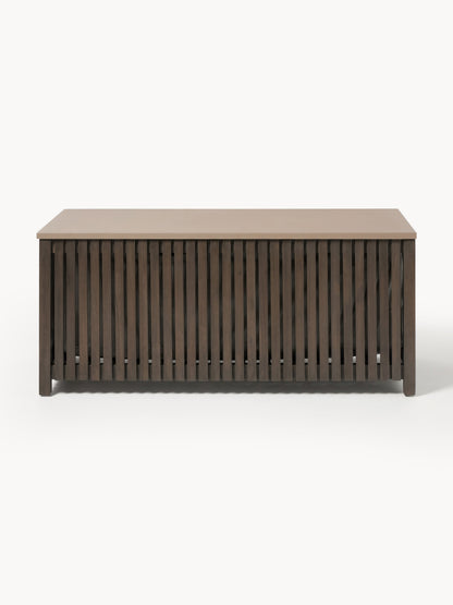 Garten-Aufbewahrungsbox Arkin aus Akazienholz mit Einsatz, B 129 cm