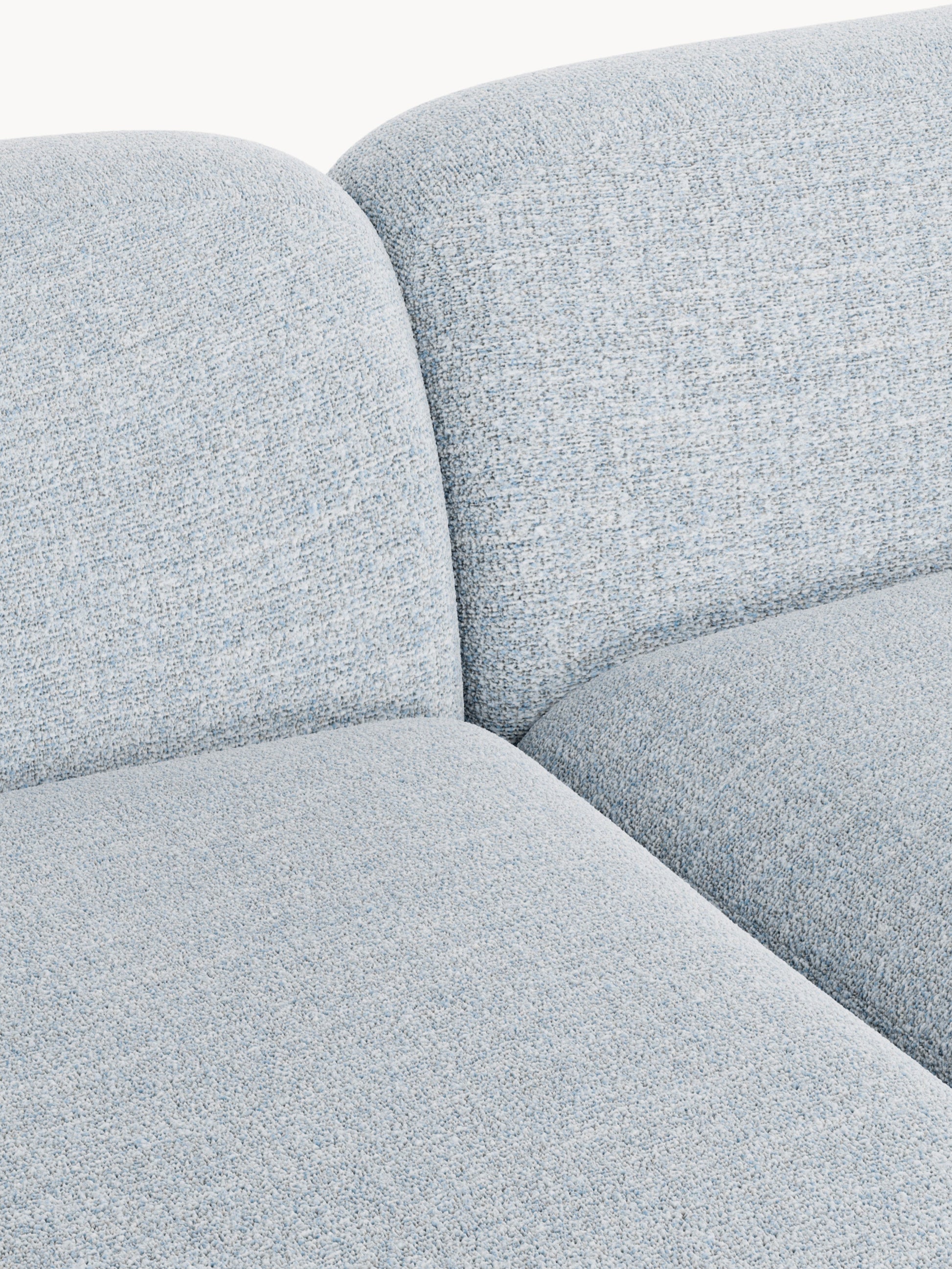 Modulares Bouclé-Ecksofa Wolke (4-Sitzer)
