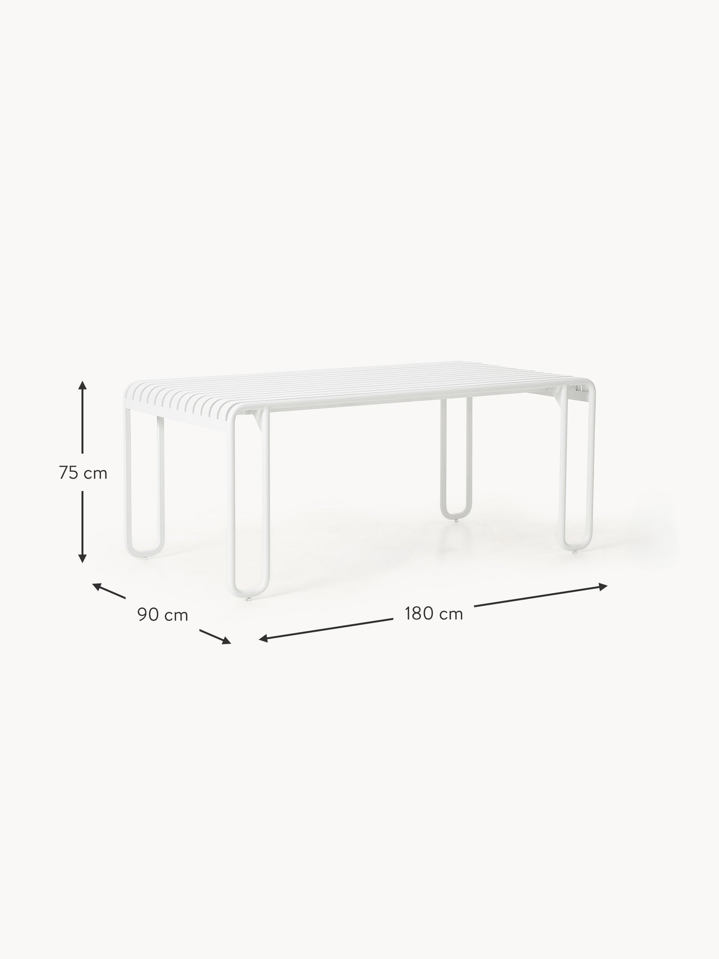 Gartentisch Caio, 180 x 90 cm