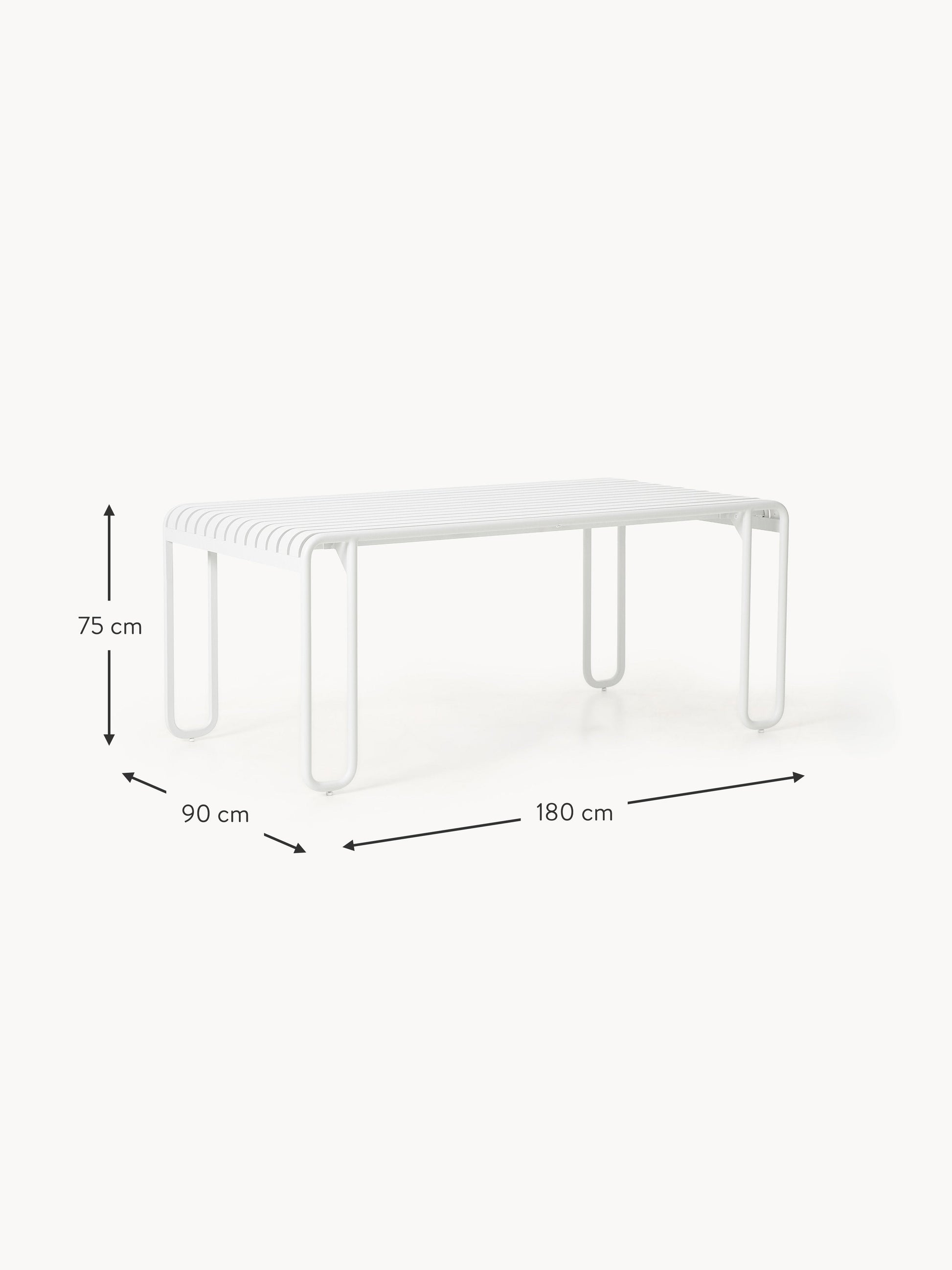 Gartentisch Caio, 180 x 90 cm