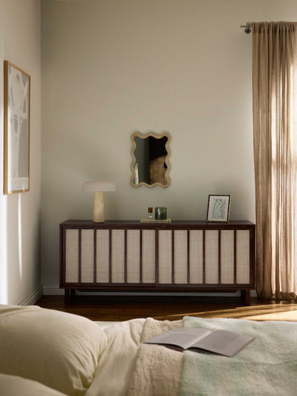Sideboard Echo mit Rattan-Fronten