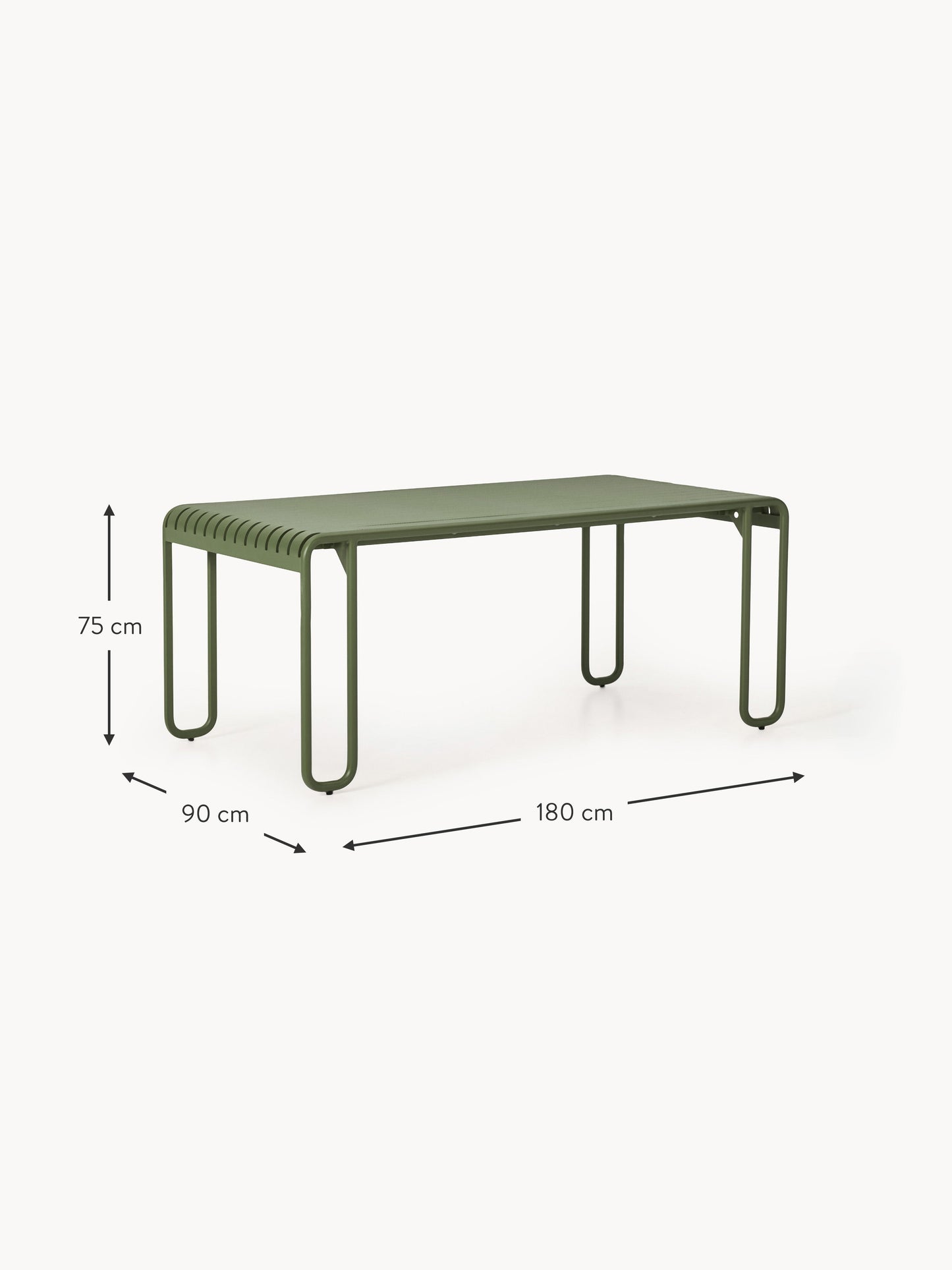 Gartentisch Caio, 180 x 90 cm