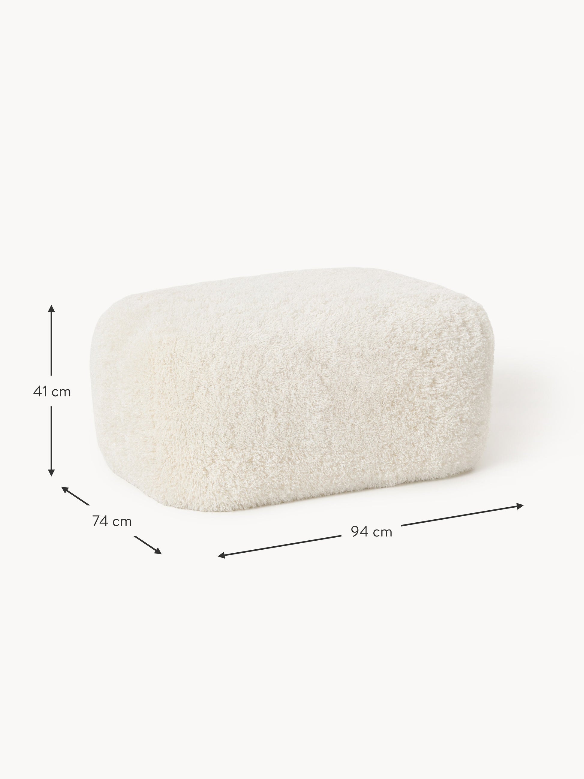 Großer Teddy-Sofa-Hocker Wolke