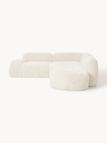 Modulares Teddy-Ecksofa Wolke (4-Sitzer) mit Chaiselongue
