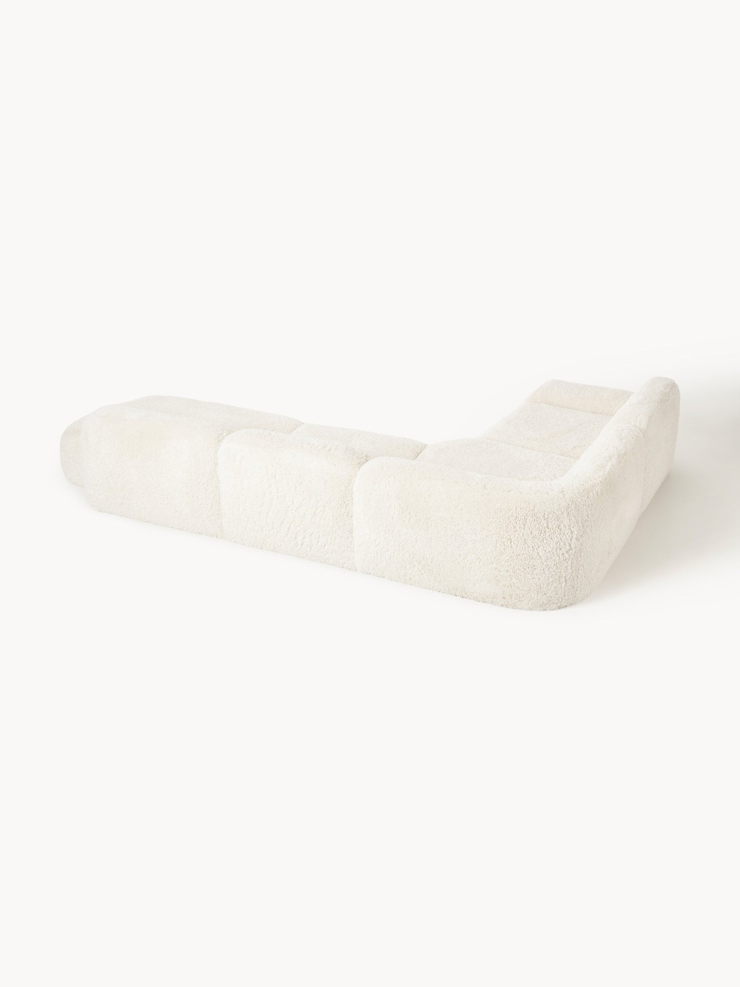 XL Modulares Teddy-Ecksofa Wolke mit Chaiselongue