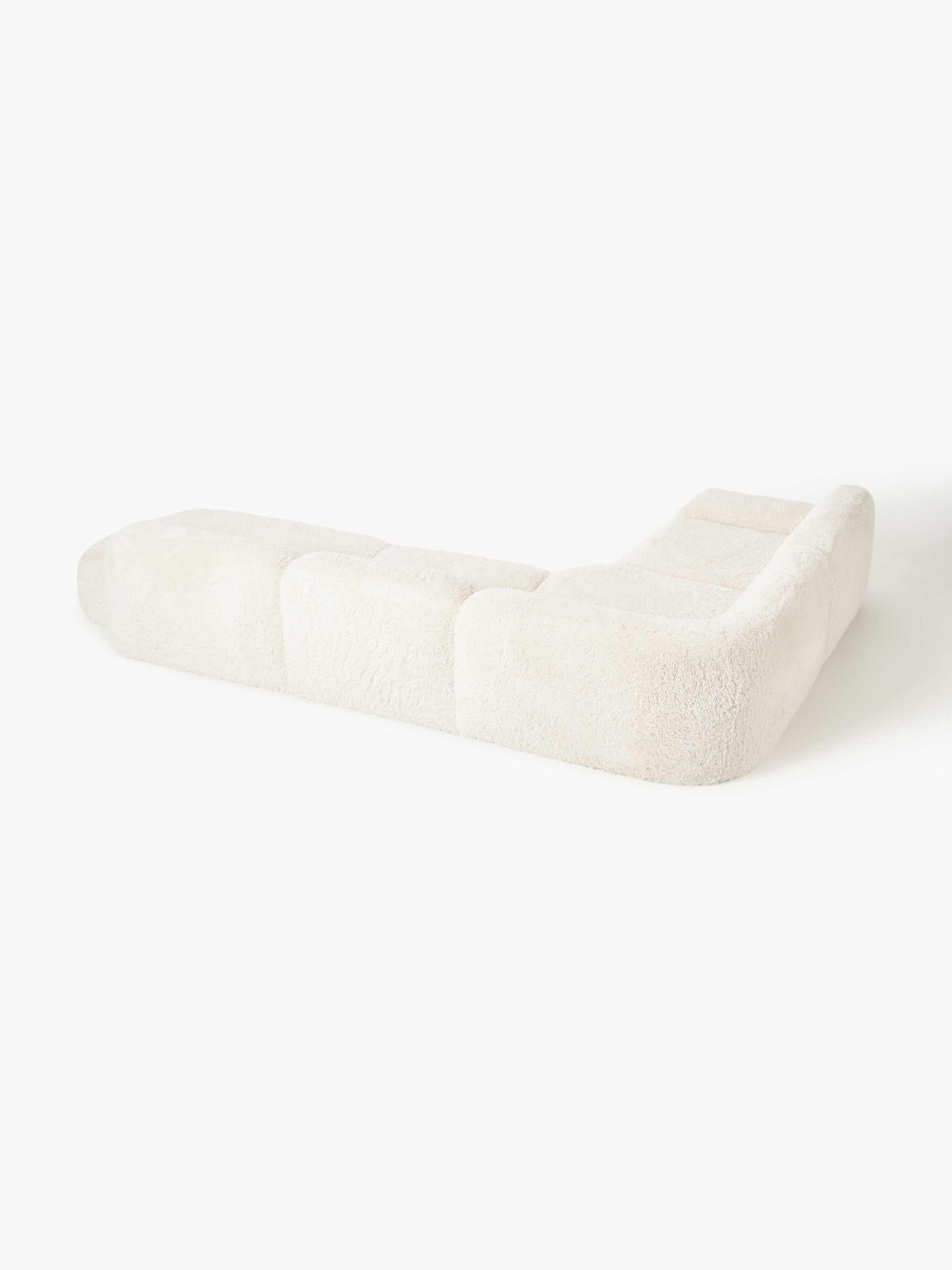 XL Modulares Teddy-Ecksofa Wolke mit Chaiselongue