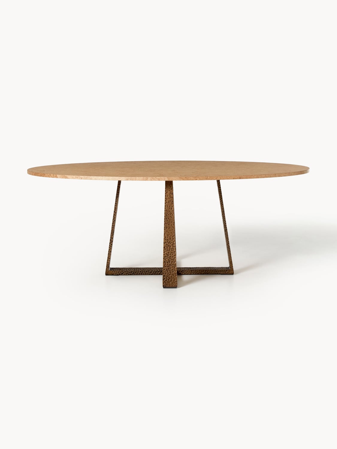 Amella Oval Dining Table, in various sizes — Warm Grey