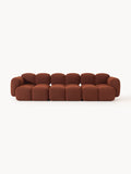 Tayla Modular Sofa (4-seater) in Bouclé — Brown