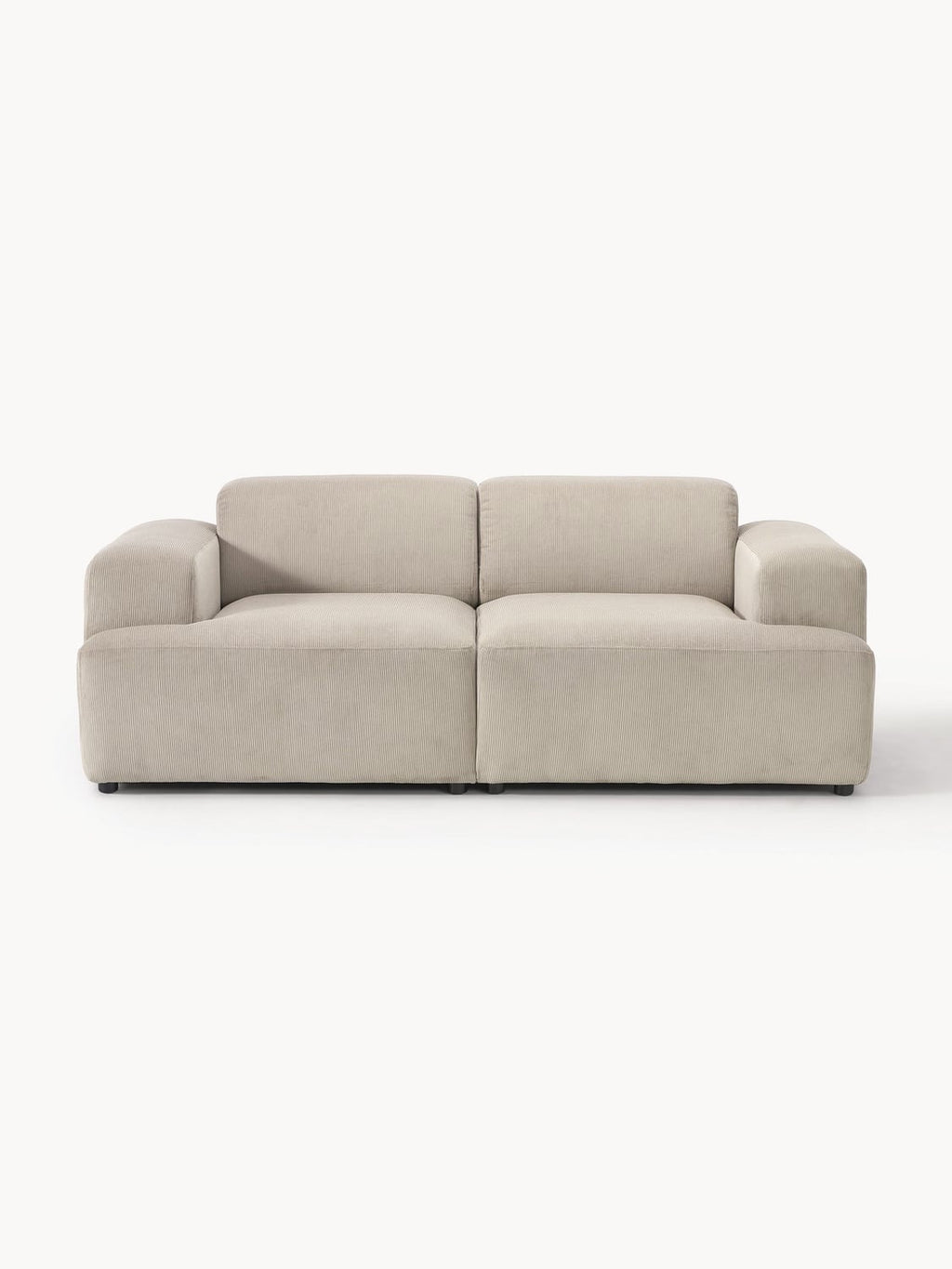 Melva Corduroy-Sofa (2-seater) — Oatmeal