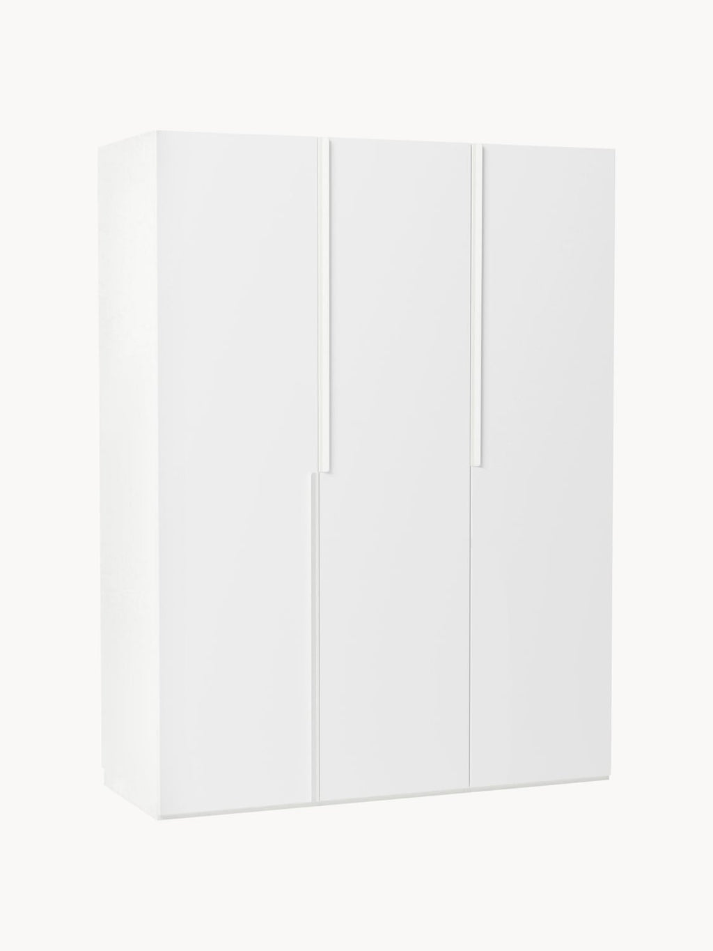 Leon Modular Hinged-Door Wardrobe, 150 cm Width, in various sizes — Off-White