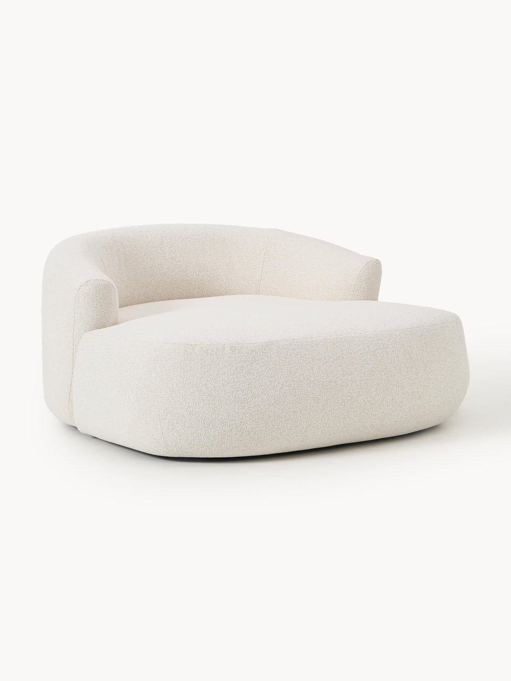 Sofia Bouclé-XL-Lounge Chair — Light Grey