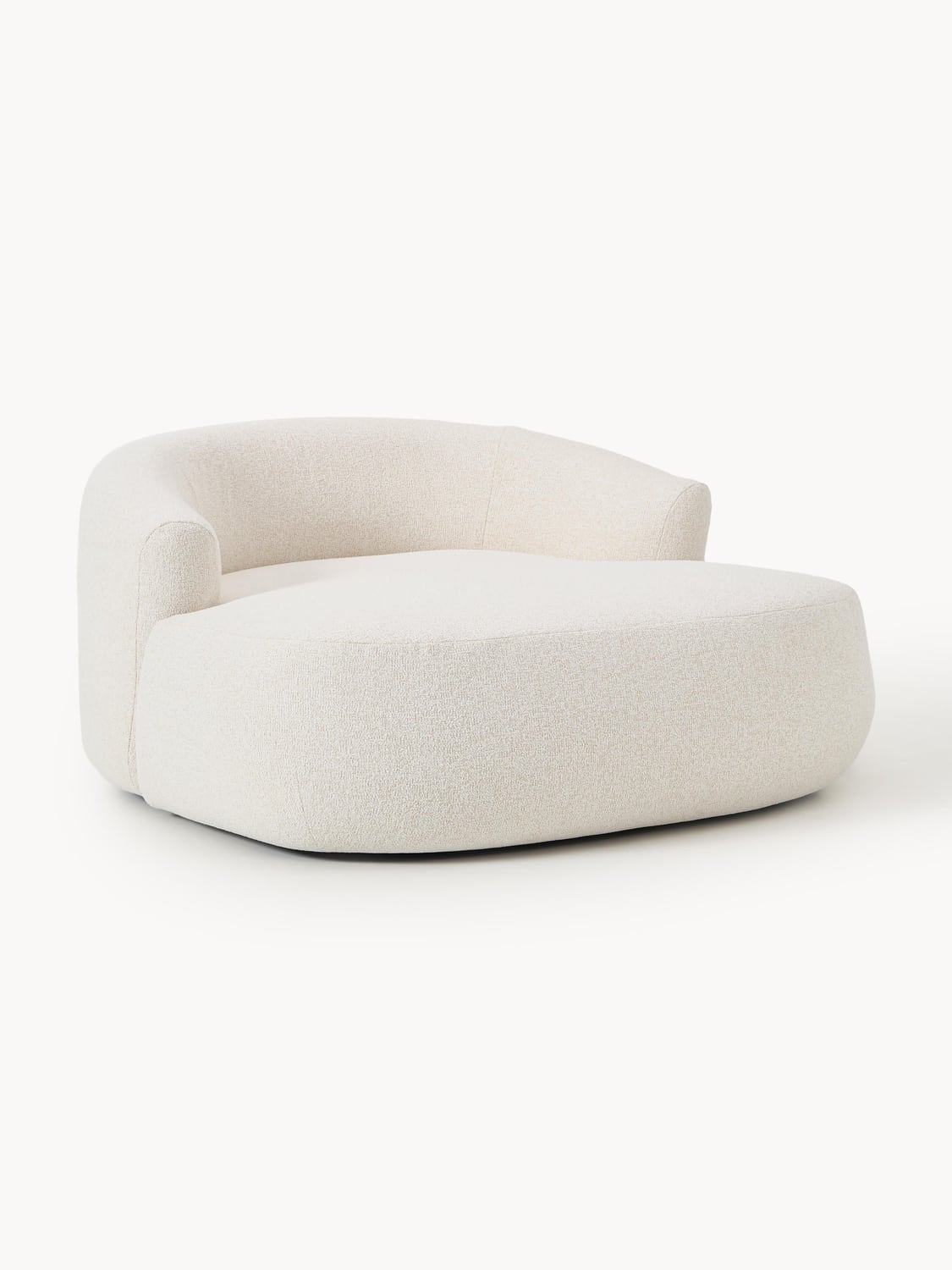Sofia Bouclé-XL-Lounge Chair — Light Grey