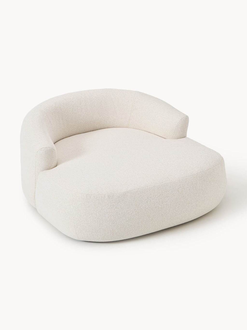 Sofia Bouclé-XL-Lounge Chair — Light Grey