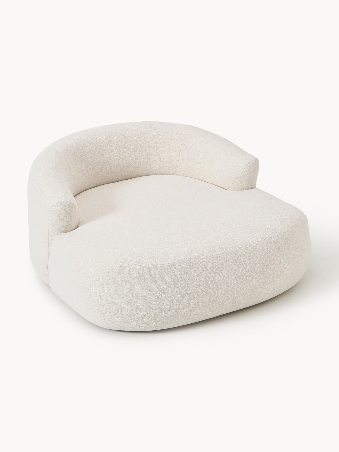 Sofia Bouclé-XL-Lounge Chair — Light Grey