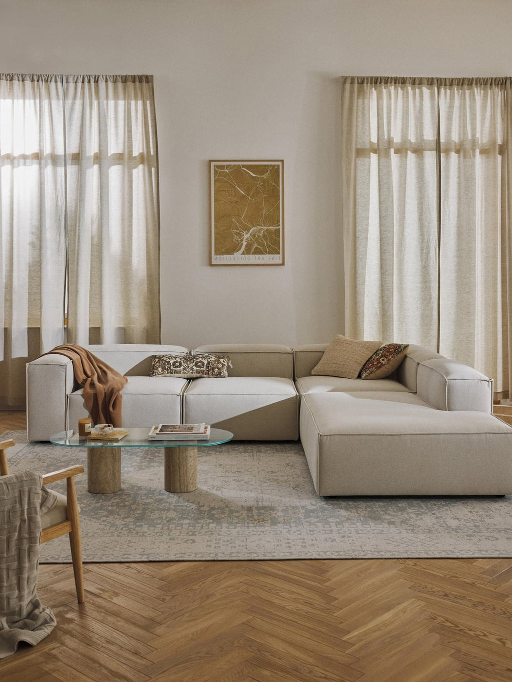 Lennon Modular XL Corner Sofa (4-seater) — Off-White