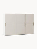Charlotte Modular Sliding-Door Wardrobe, 300 cm Width, in various sizes — Light Grey