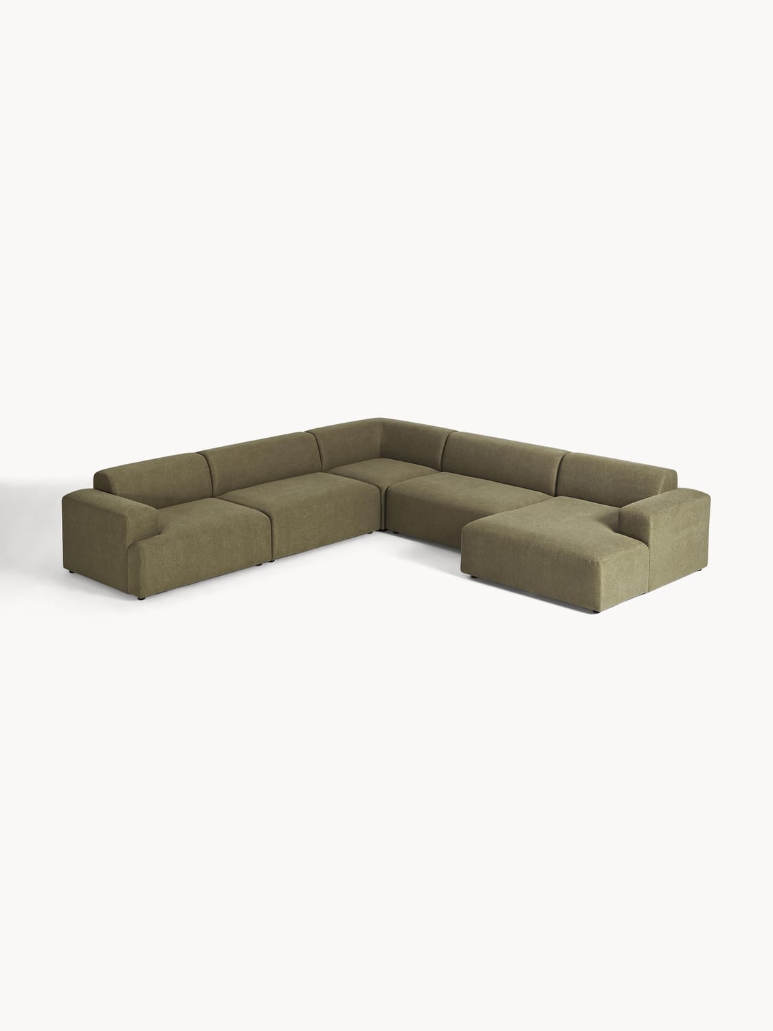 Melva XL Corner Sofa — Olive
