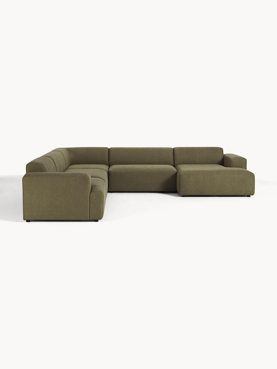 Melva XL Corner Sofa — Olive