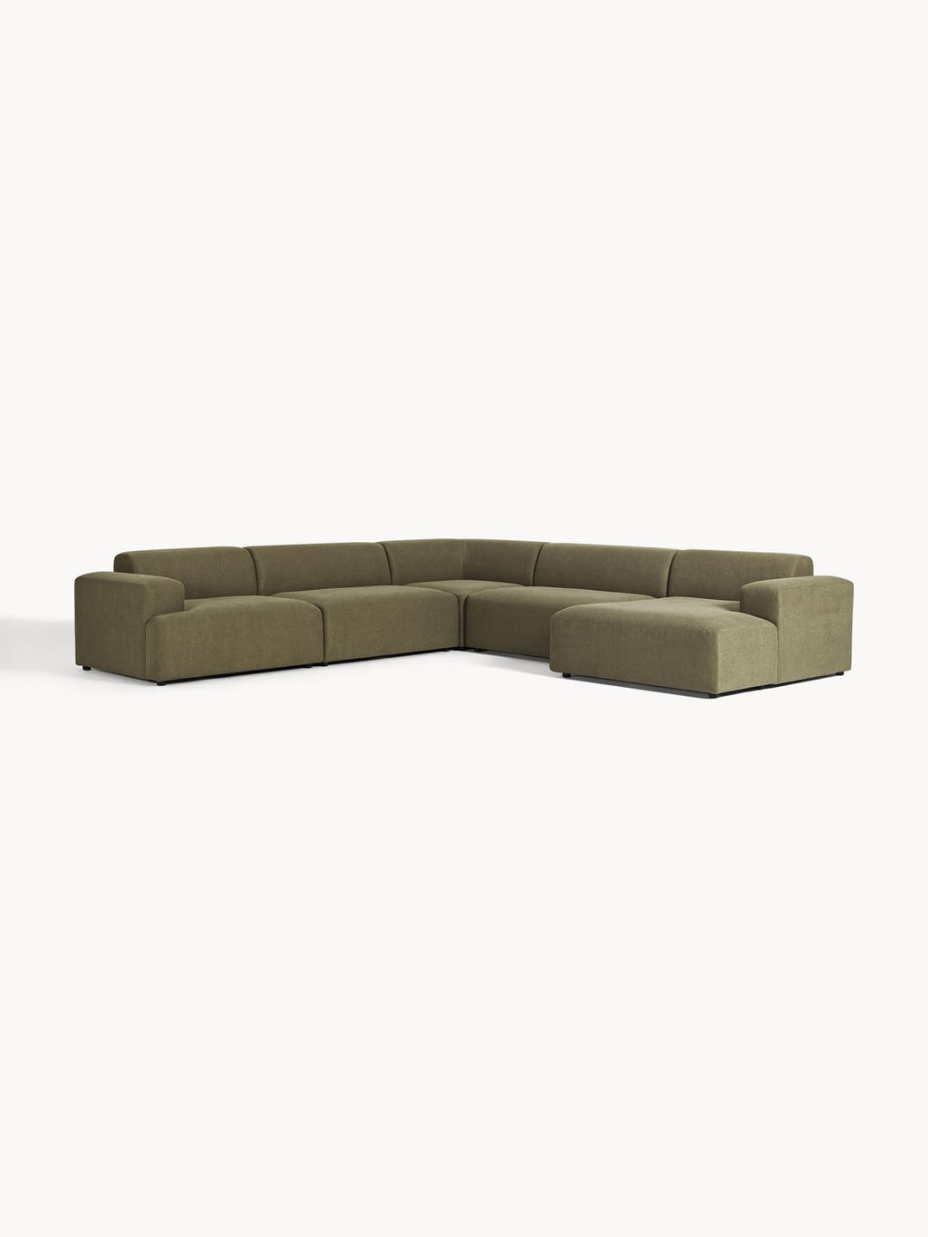 Melva XL Corner Sofa — Olive