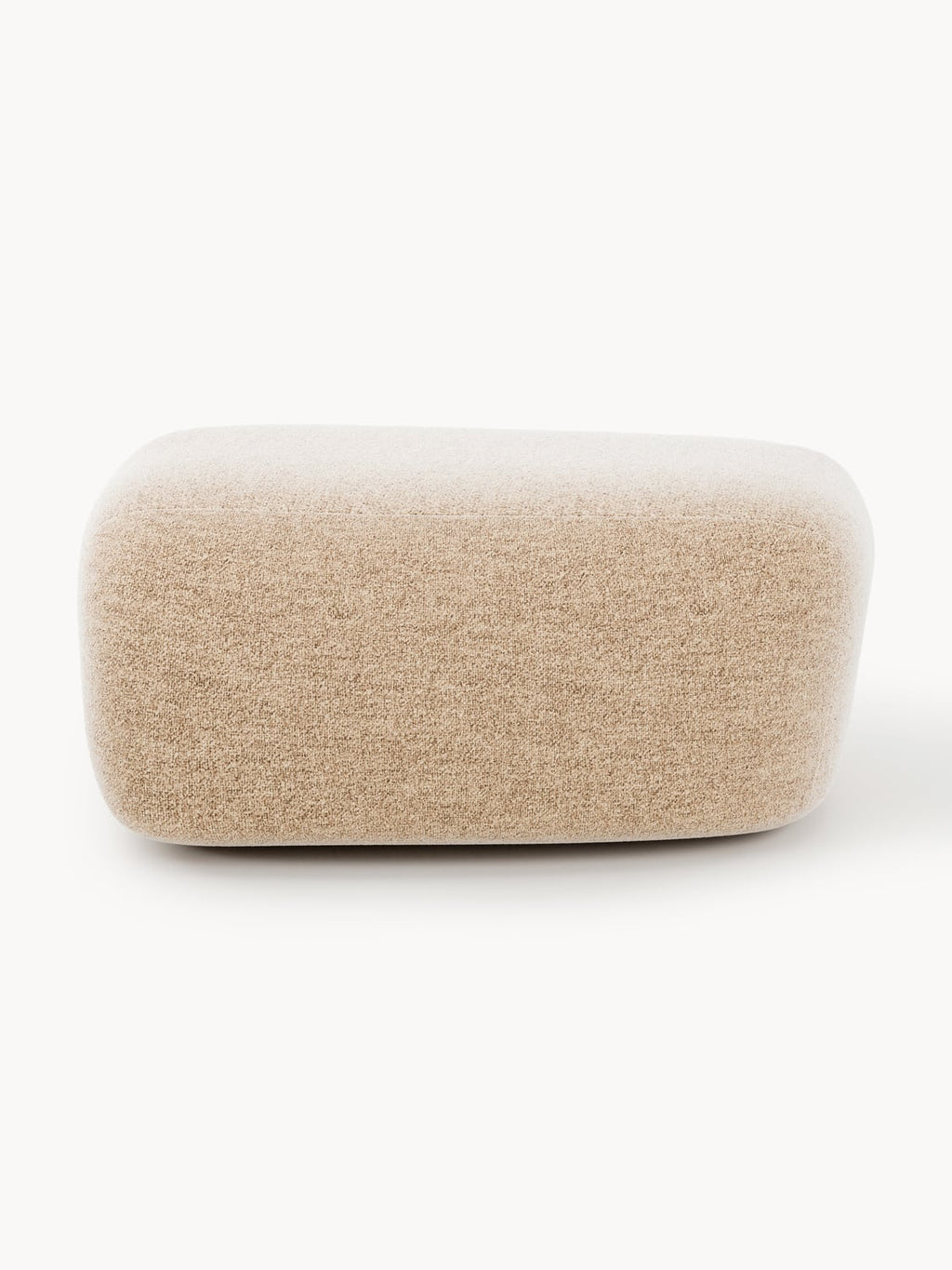 Wolke Large Bouclé Sofa Ottoman — Linen Beige