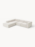 Lennon Modular XL Corner Sofa (4-seater) in Bouclé — Light Grey