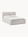 Dream Bouclé Upholstered Bed — Light Grey