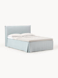 Viola Box-Spring Bed — Light Grey