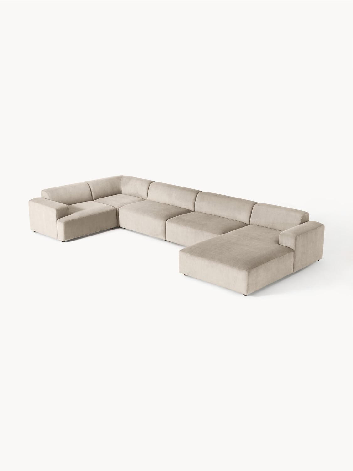 Melva XL Corduroy-Sofa — Oatmeal