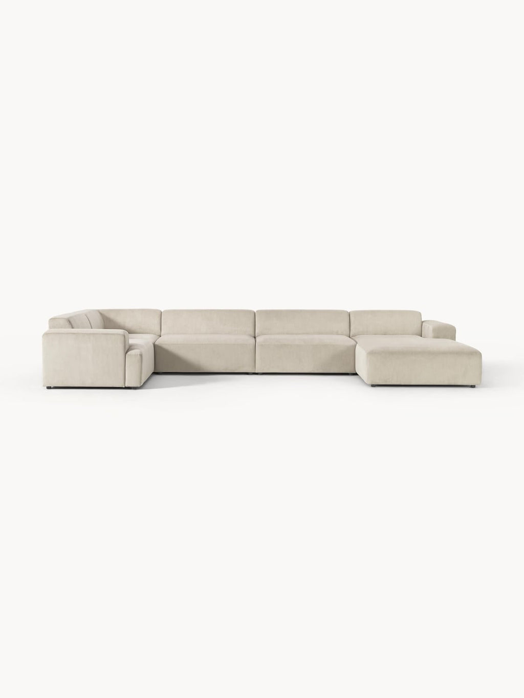 Melva XL Corduroy-Sofa — Oatmeal